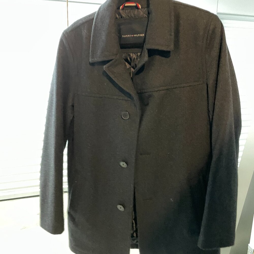 Tommy Hilfiger Wool Coat Jacket Mens Size xs